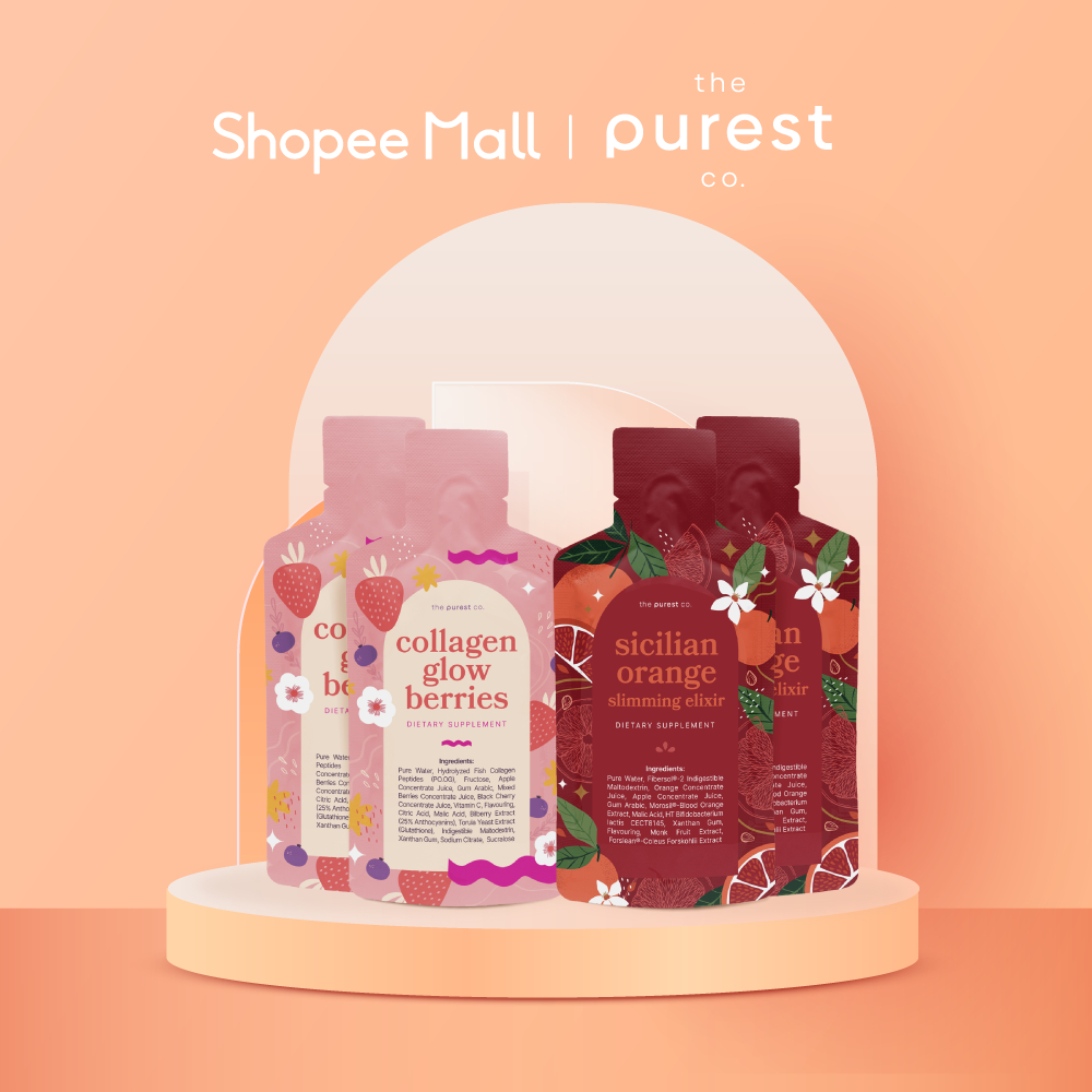 Purest Co Bestsellers Bundle - Collagen Glow Berries x Sicilian Orange Slimming Elixir (Skin Glow & Slimming)